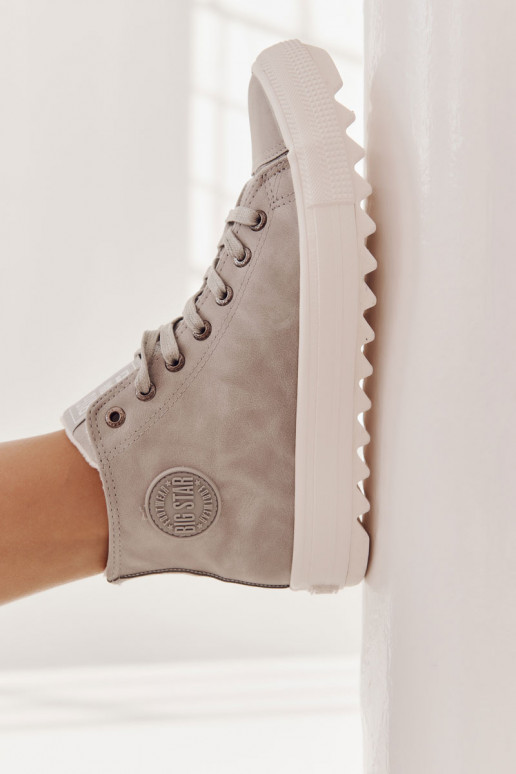 Freizeitschuhe Big Star warme graue Farbe EE274114 Freizeitschuhe Big Star warme graue Farbe EE274114