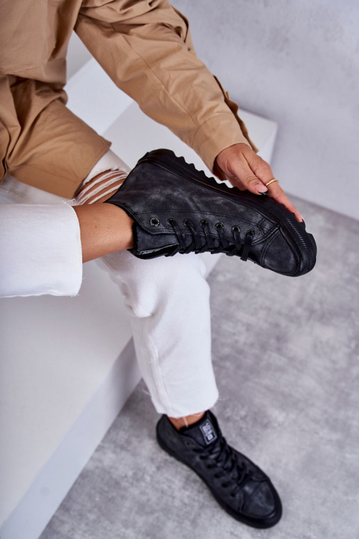 Freizeitschuhe Big Star erwärmte schwarze Farbe GG274069 Freizeitschuhe Big Star erwärmte schwarze Farbe GG274069