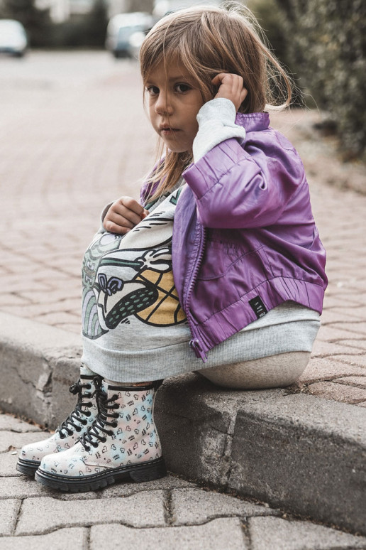 Kinderstiefel mit Glitzer und Mustern Reggie in verschiedenen Farben Kinderstiefel mit Glitzer und Mustern Reggie in verschiedenen Farben