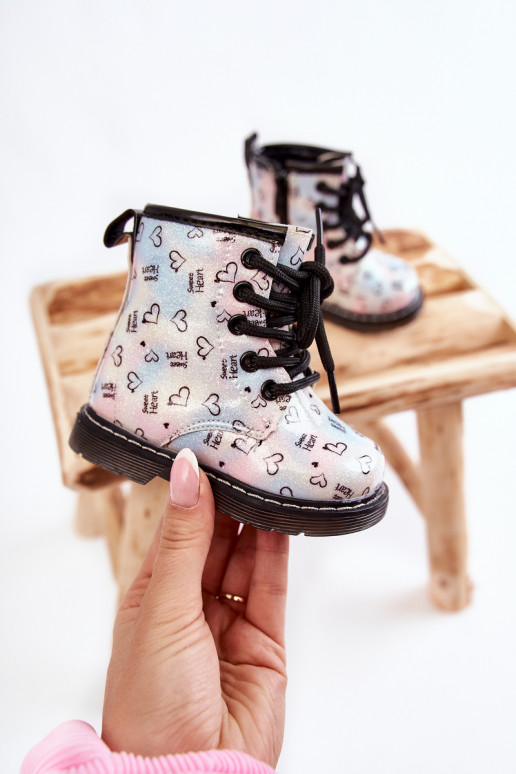 Kinderstiefel mit Glitzer und Mustern Reggie in verschiedenen Farben Kinderstiefel mit Glitzer und Mustern Reggie in verschiedenen Farben