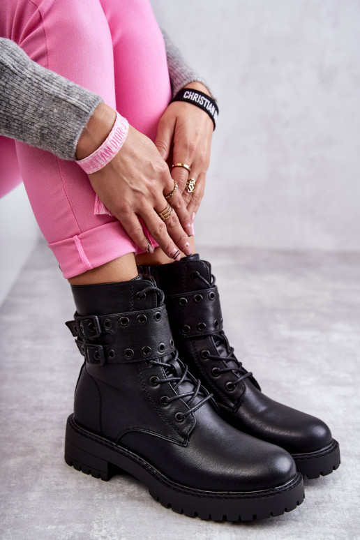 Gewärmte Stiefel in der Farbe Schwarz Silvor Gewärmte Stiefel in der Farbe Schwarz Silvor