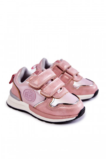 Kindersportschuhe mit Klebeverschlüssen Memory Foam System Big Star KK374180 rosa 2