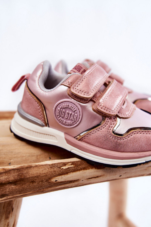 Kindersportschuhe mit Klebeverschlüssen Memory Foam System Big Star KK374180 rosa Kindersportschuhe mit Klebeverschlüssen Memory Foam System Big Star KK374180 rosa