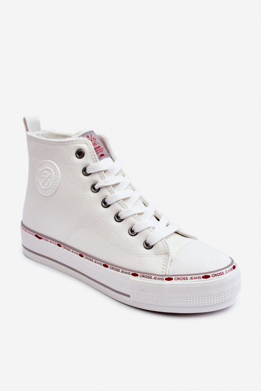 Freizeitschuhe mit Sohlen Cross Jeans KK2R4044C weiße Farbe Freizeitschuhe mit Sohlen Cross Jeans KK2R4044C weiße Farbe
