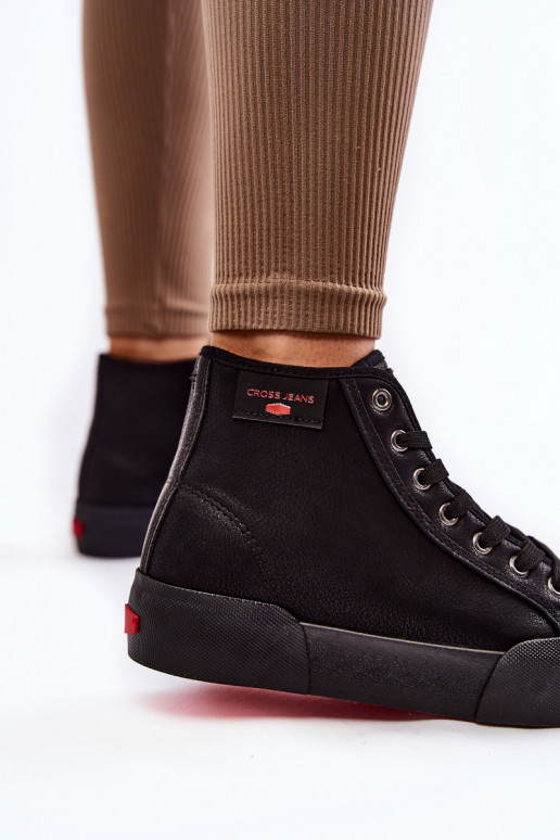 Freizeitschuhe mit Sohle Cross Jeans KK2R4055C in schwarzer Farbe