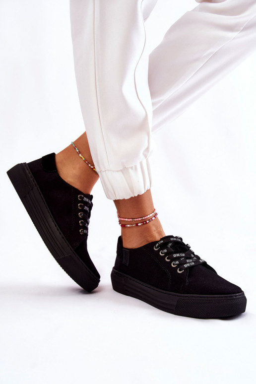 Damenschuhe Memory Foam System Big Star KK276001 schwarz