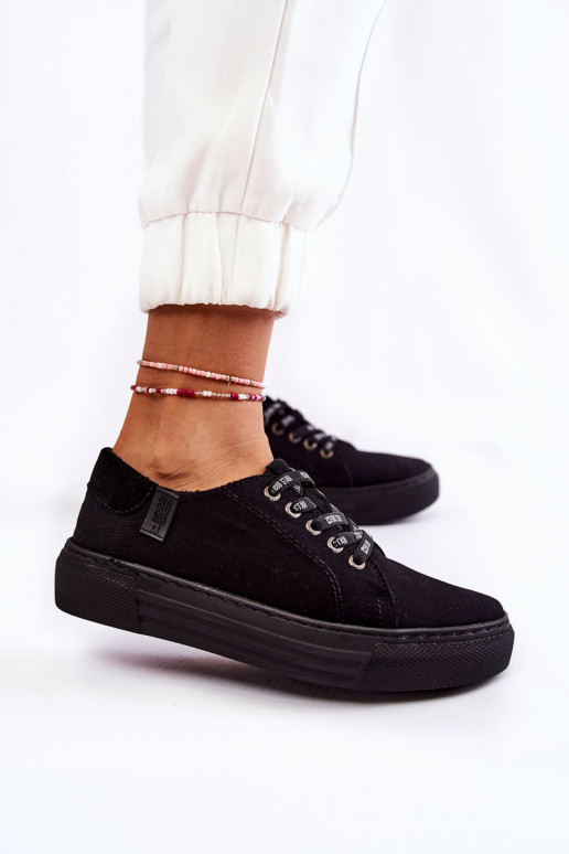 Damenschuhe Memory Foam System Big Star KK276001 schwarz