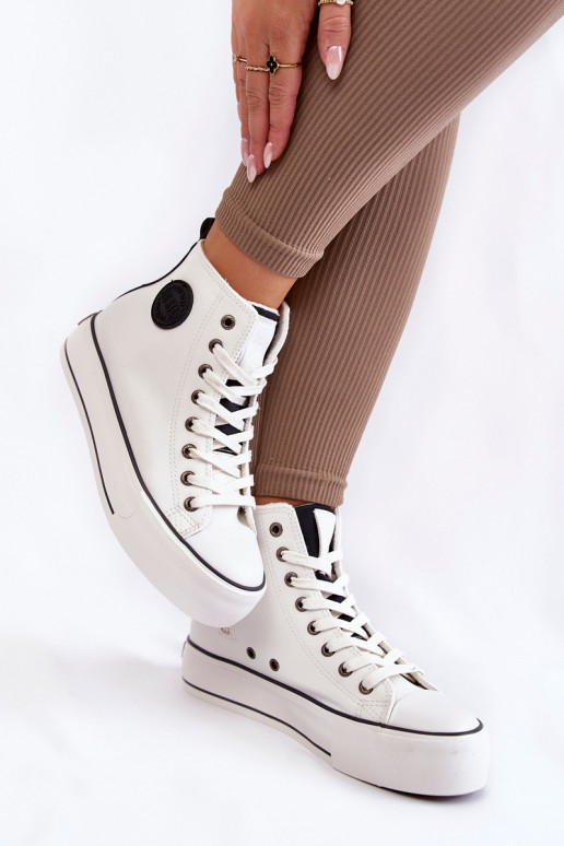 Gewärmte Freizeitschuhe Big Star KK274170 weiße Farbe Gewärmte Freizeitschuhe Big Star KK274170 weiße Farbe