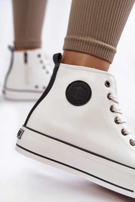 Gewärmte Freizeitschuhe Big Star KK274170 weiße Farbe Gewärmte Freizeitschuhe Big Star KK274170 weiße Farbe