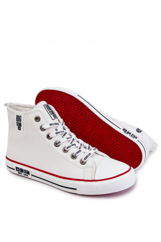 Gewärmte Freizeitschuhe Big Star KK174345 weiße Farbe Gewärmte Freizeitschuhe Big Star KK174345 weiße Farbe