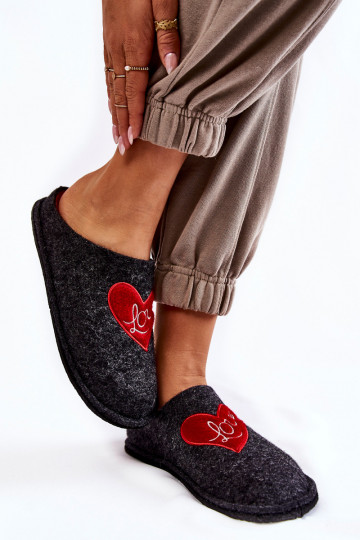 Hausschuhe Big Star KK276019 Schwarz und Rot