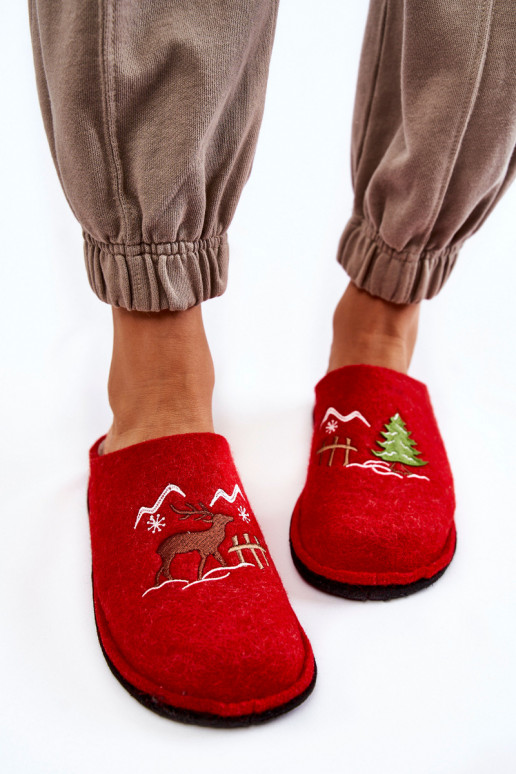 Hausschuhe Big Star KK276017 rot-sandfarben Hausschuhe Big Star KK276017 rot-sandfarben