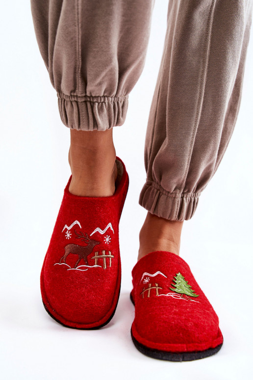 Hausschuhe Big Star KK276017 rot-sandfarben Hausschuhe Big Star KK276017 rot-sandfarben