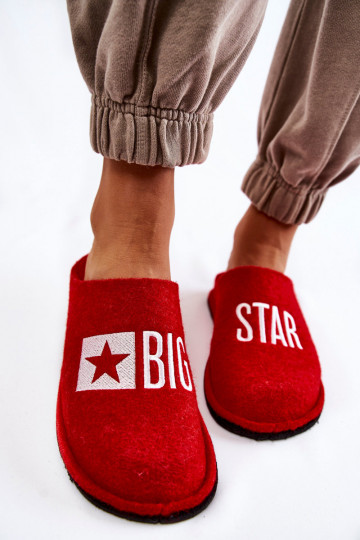 Hausschuhe Big Star KK276022 rote Farbe 2