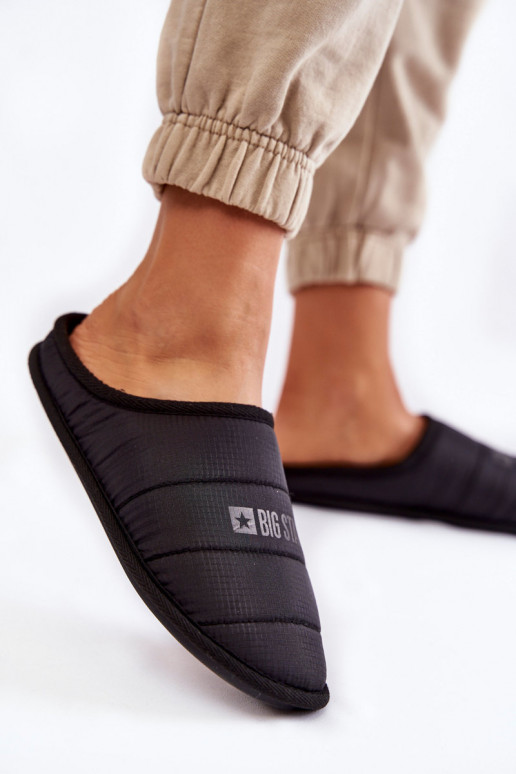 Klassisches Modell Hausschuhe Big Star KK274602 schwarz Klassisches Modell Hausschuhe Big Star KK274602 schwarz