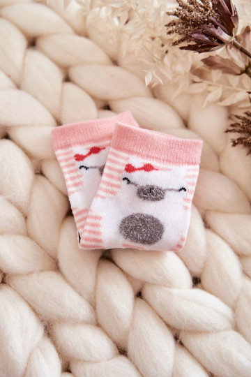 Kindersocken mit Streifen, rosa Farbe 2