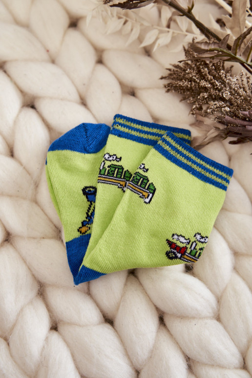 Kinder-Baumwollsocken mit Mustern 5-tlg. Verschiedene Farben Kinder-Baumwollsocken mit Mustern 5-tlg. Verschiedene Farben