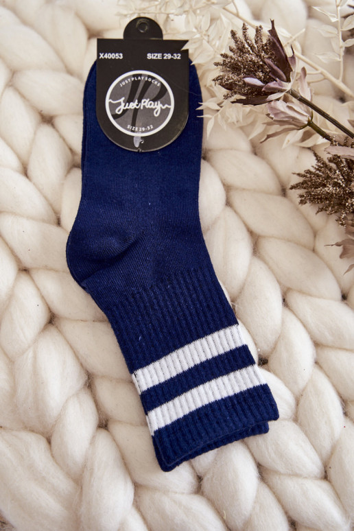 Dunkelblaue Baumwollsocken Dunkelblaue Baumwollsocken