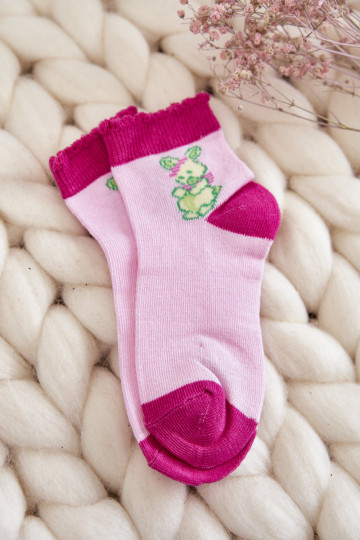 Exklusive Socken mit Hasen 5 Stk. Verschiedene Farben 2