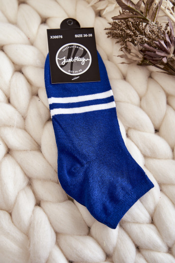 Blaue Baumwollsocken