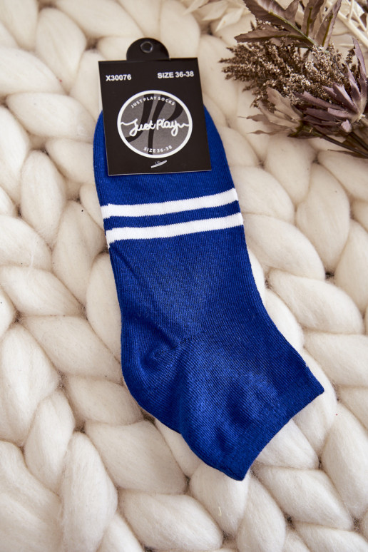 Blaue Baumwollsocken Blaue Baumwollsocken