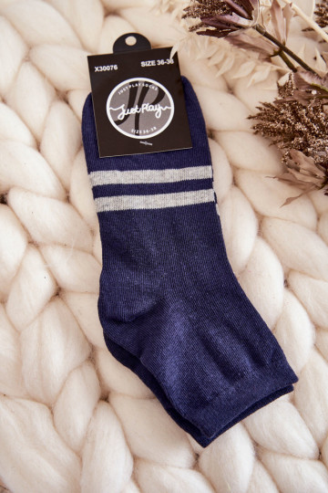 Dunkelblaue Baumwollsocken