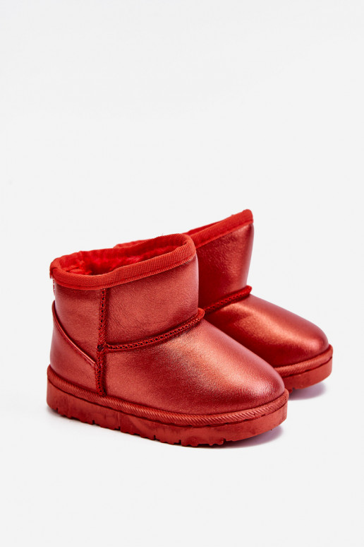 Warme Kinder-Schneestiefel in der Farbe Rot von Scooby Warme Kinder-Schneestiefel in der Farbe Rot von Scooby