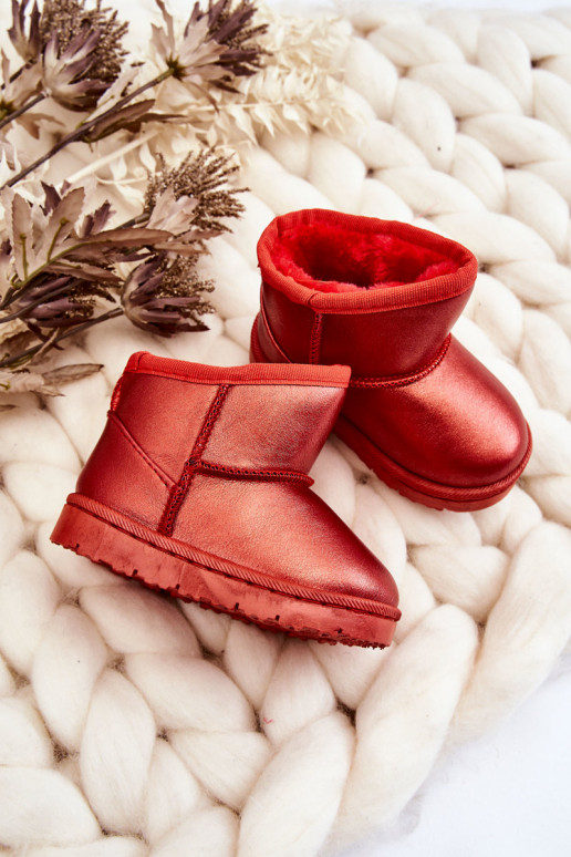 Warme Kinder-Schneestiefel in der Farbe Rot von Scooby Warme Kinder-Schneestiefel in der Farbe Rot von Scooby