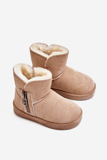 Kinder-Schneestiefel eines widerstandsfähigen Modells, warm, beige Catellie 2