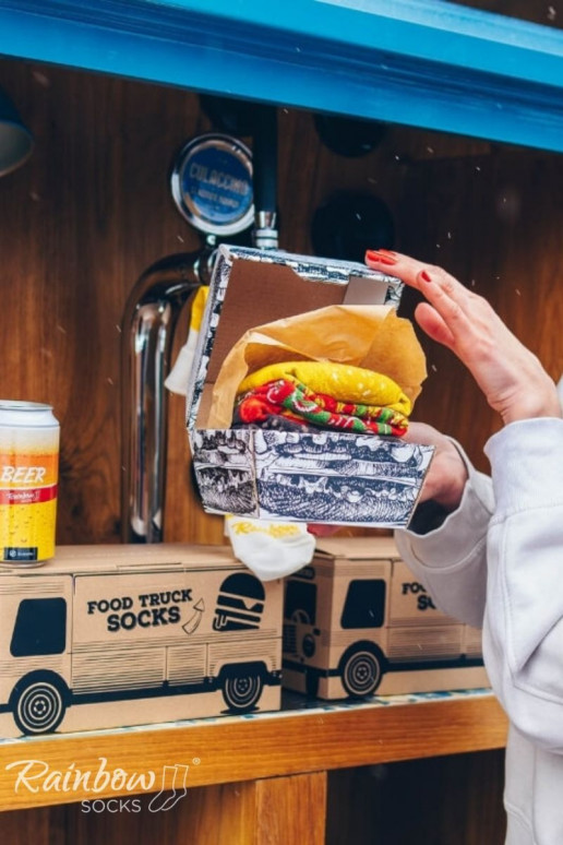 Sockenset Food Truck Socken Box 3 Paar Sockenset Food Truck Socken Box 3 Paar