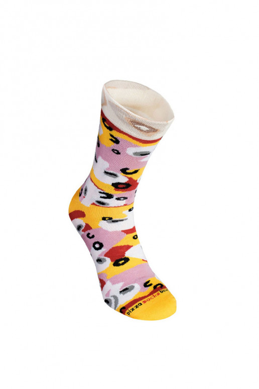 Farbige Socken in einer Box Pizza 4 Paar Farbige Socken in einer Box Pizza 4 Paar