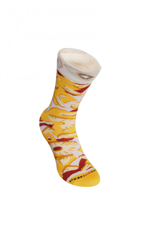 Farbige Socken in einer Box Pizza 4 Paar Farbige Socken in einer Box Pizza 4 Paar