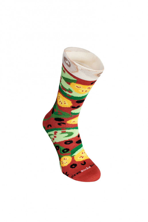Farbige Socken in einer Box Pizza 4 Paar Farbige Socken in einer Box Pizza 4 Paar