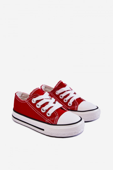 Klassische Kindersportschuhe in der roten Farbe Filemon