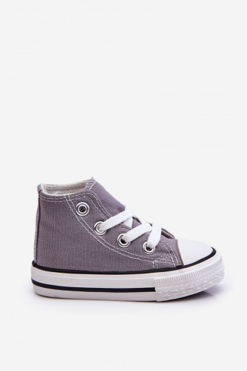 Kinderschuhe mit Sohle, grau Filemon
