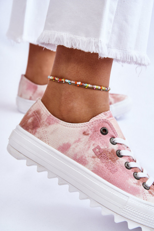 Sneakers mit flachen Sohlen Big Star LL274044 rosa-beige Farbe Sneakers mit flachen Sohlen Big Star LL274044 rosa-beige Farbe