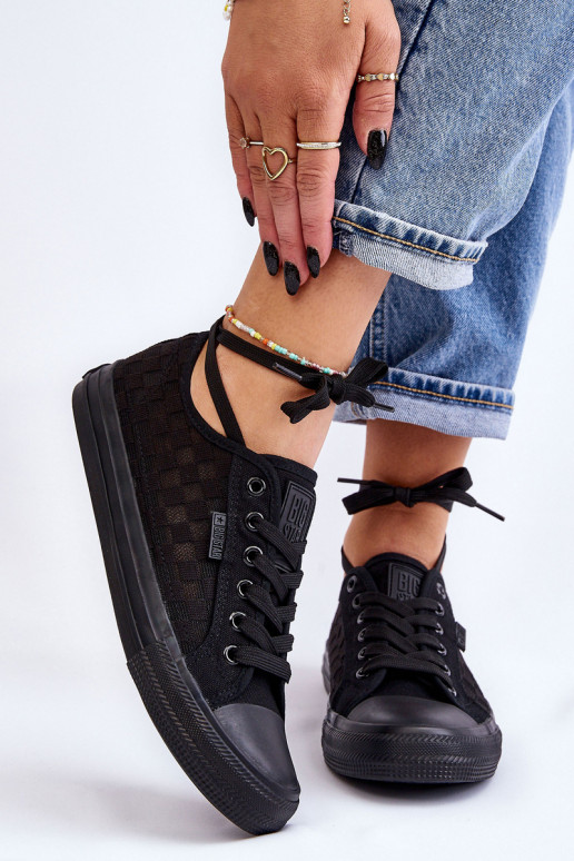 Klassisches Modell flache Schuhe Big Star LL274072 schwarze Farbe