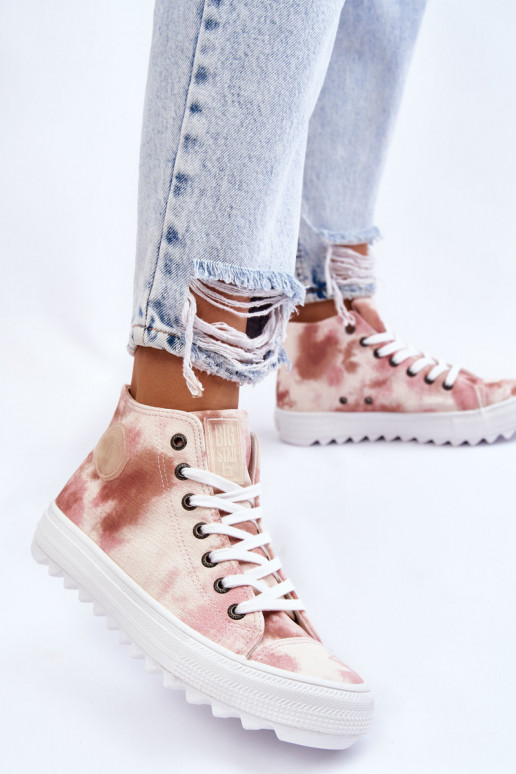 Freizeitschuhe Big Star LL274048 beige-rosa Freizeitschuhe Big Star LL274048 beige-rosa