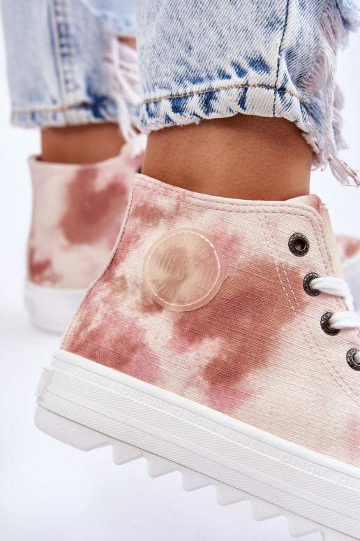Freizeitschuhe Big Star LL274048 beige-rosa Freizeitschuhe Big Star LL274048 beige-rosa