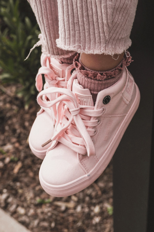 Klassische Freizeitschuhe für Kinder mit Stiefel Big Star LL374003 in rosa Farbe
