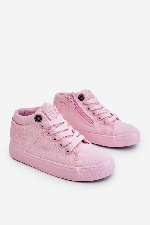 Klassische Freizeitschuhe für Kinder mit Stiefel Big Star LL374003 in rosa Farbe