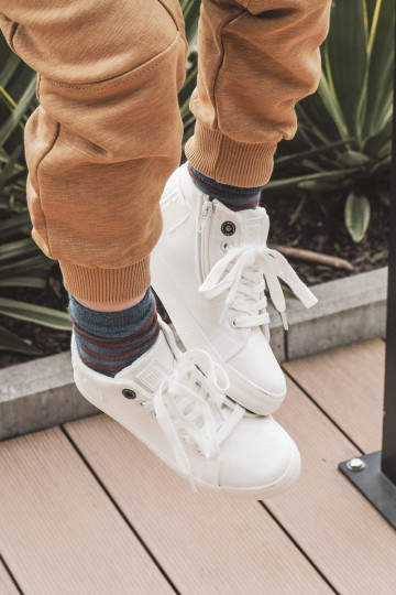 Klassische Freizeitschuhe für Kinder mit der Sohle Big Star LL374002 in Weiß 2