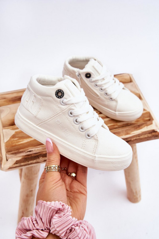 Klassische Freizeitschuhe für Kinder mit der Sohle Big Star LL374002 in Weiß Klassische Freizeitschuhe für Kinder mit der Sohle Big Star LL374002 in Weiß