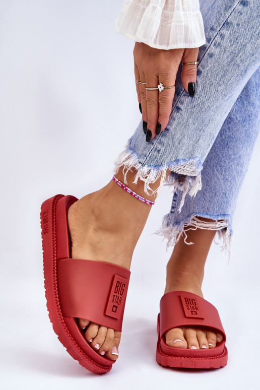 Hausschuhe Big Star LL274430 rot