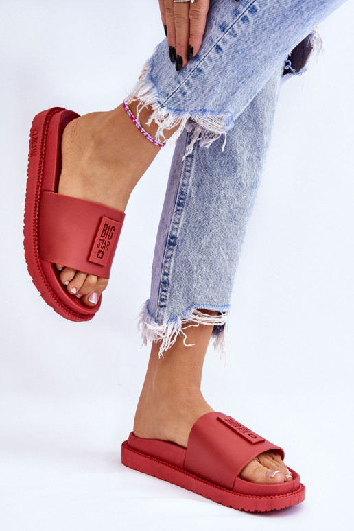 Hausschuhe Big Star LL274430 rot