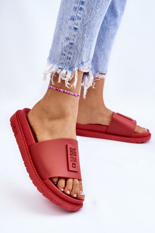 Hausschuhe Big Star LL274430 rot