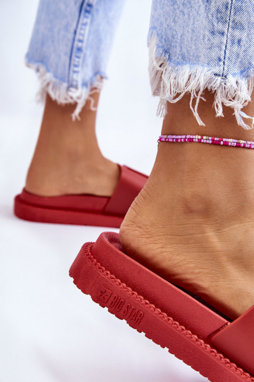 Hausschuhe Big Star LL274430 rot