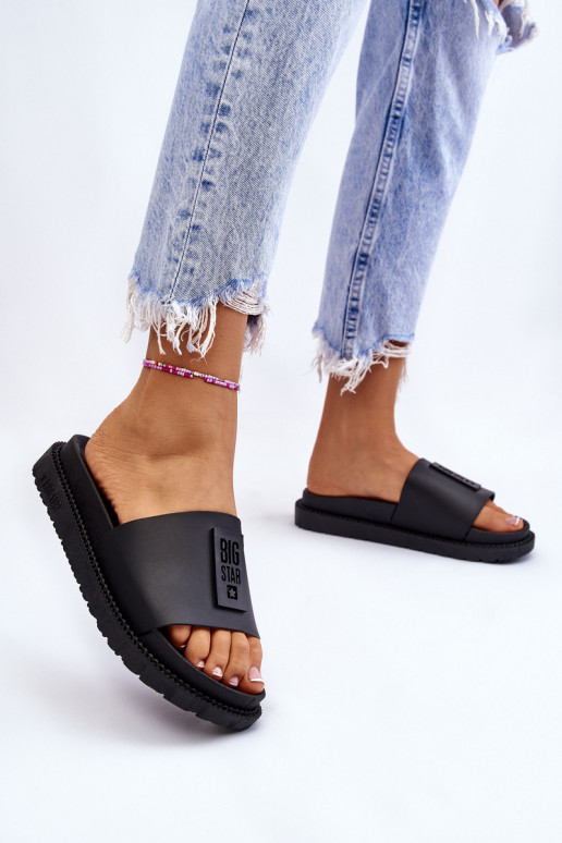 Hausschuhe Big Star LL274429 schwarz