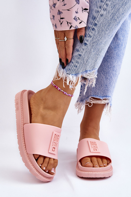 Hausschuhe Big Star LL274425 Hellrosa Farbton