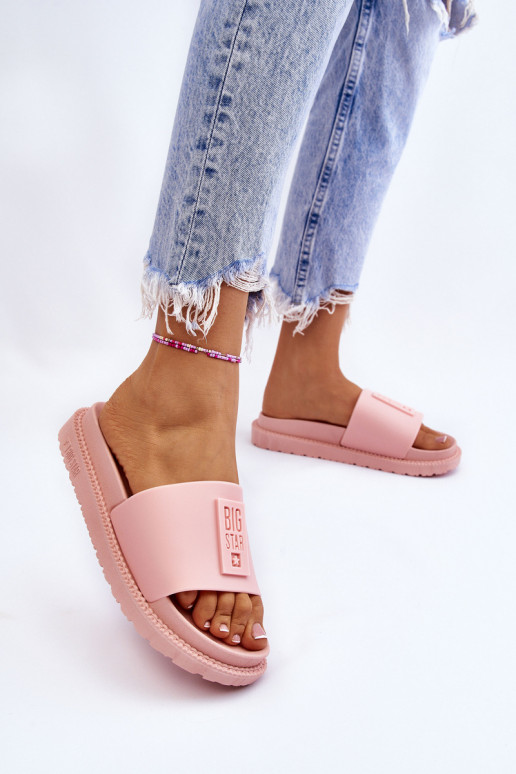 Hausschuhe Big Star LL274425 Hellrosa Farbton